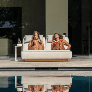 Juan double sunlounger teak mario siesta 3