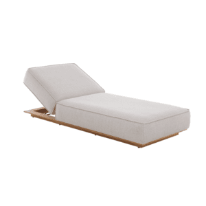 Juan solsäng teak/beige