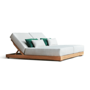 Kos solsäng dubbel teak